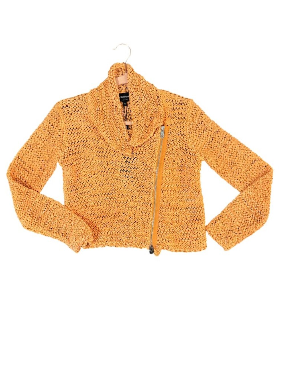 NWT Emporio Armani Open Knit Moto Jacket – Made in Italy – 42- MSRP $795+